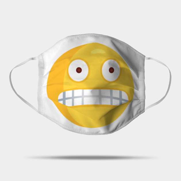 omg smiley face emoji emoji mask teepublic au teepublic