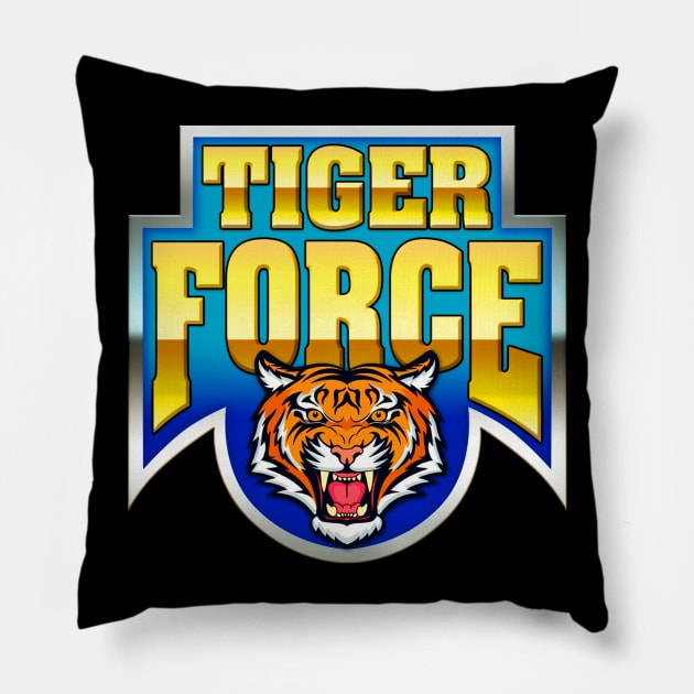 Tiger Force Pillow by BigOrangeShirtShop