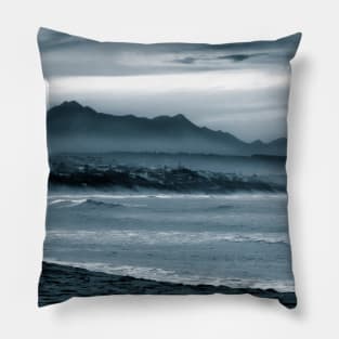 Beach in Blue Pillow