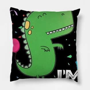 Rawr I_m Three-Rex 3rd Birthday 3 Year Old Dinosaur Pillow