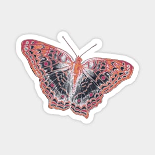 Orange Butterfly Solo Magnet