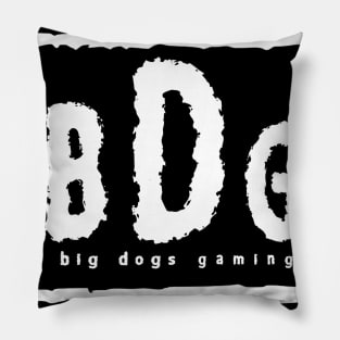 Big Dogs Gaming - B.D.G White Logo Pillow