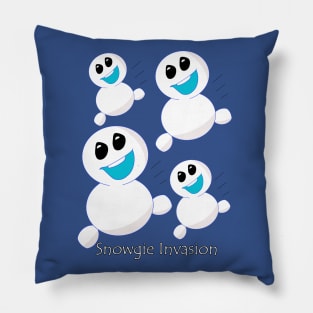 Snowgie Invasion Pillow