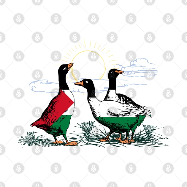 Palestine Geese by Fusti