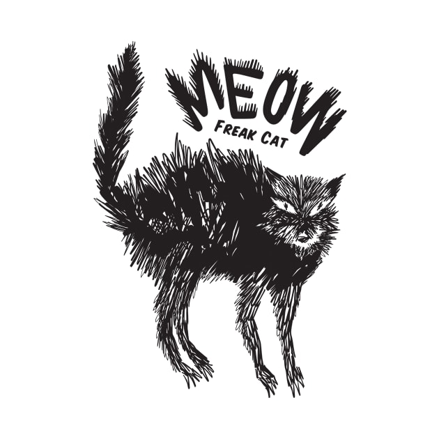 Freak Cat Meow by dotdotdotstudio