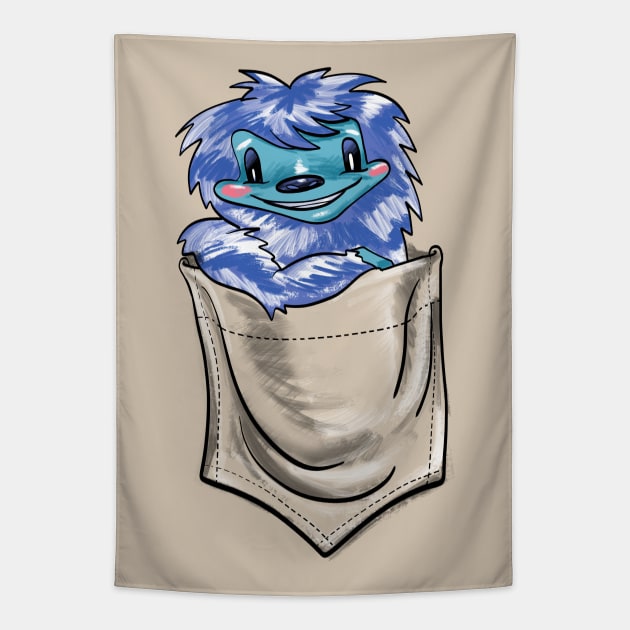 Is That a Yeti in Your Pocket? Tapestry by Tiramel