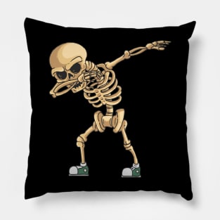 Halloween Dabbing Skeleton Pillow