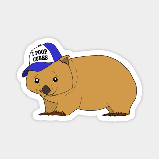 Wombat - I poop cubes Magnet