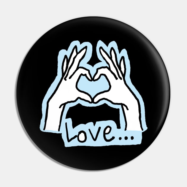 Finger heart Pin by zzzozzo