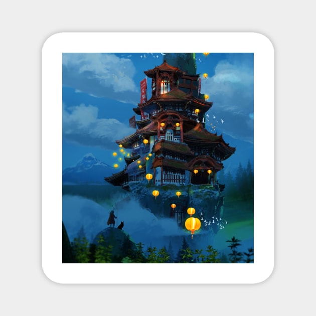 Lost Castle in the Sky Magnet by Diekyers