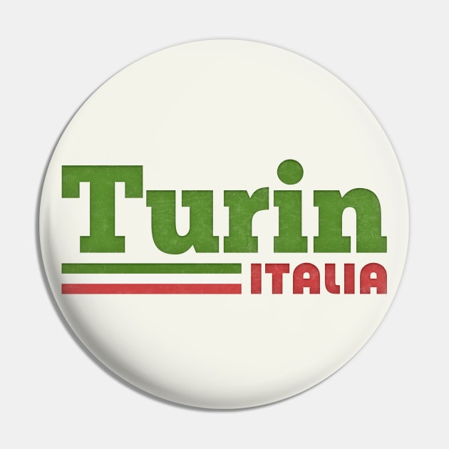 Turin, Italy // Retro Styled Italian Design Pin by DankFutura