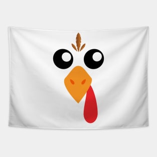 Turkey Face thanksgiving family matching awesome celebrate Tapestry