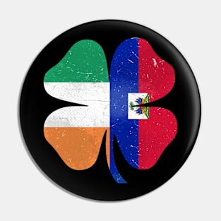 Haitian Irish Shamrock Haiti Ireland St. Patrick's Day Pin