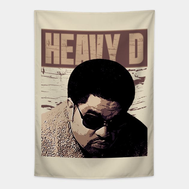 HEAVY D // Brown Vintage Tapestry by Degiab