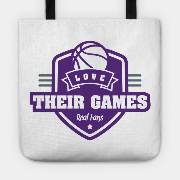 Basketball Sacramento Kings Team Color Basketball Tote Bag