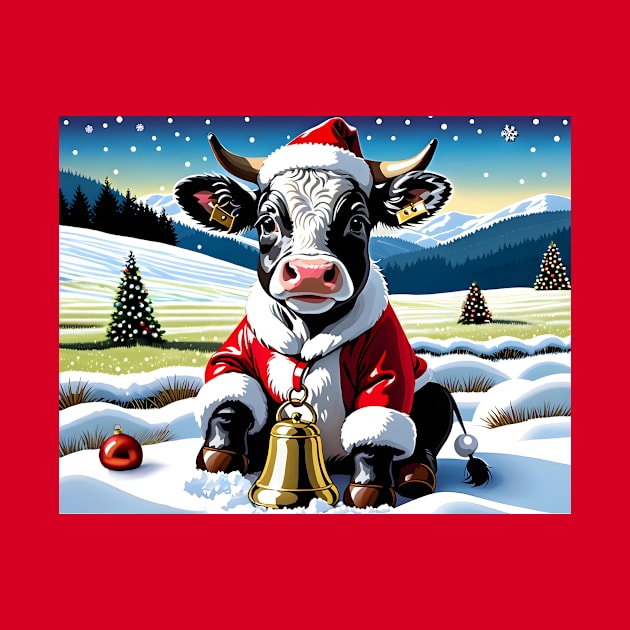 Santa Baby Cow by rturnbow