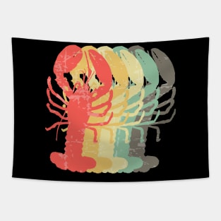 Vintage Crawfish Is My Favorite Season Funny Crawfishing Catchers Tapestry