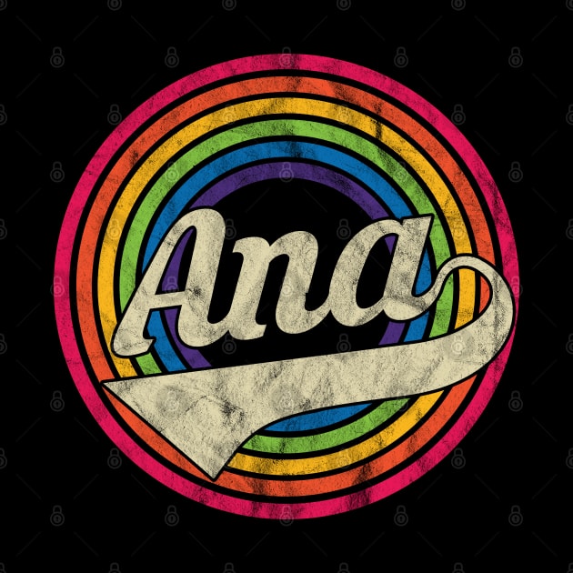 Ana - Retro Rainbow Faded-Style by MaydenArt