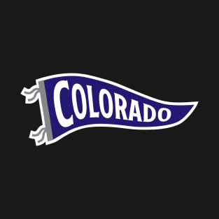 Colorado Pennant - Black T-Shirt