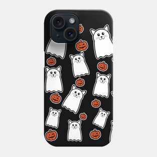 Halloween Cats And Pumpkins Phone Case