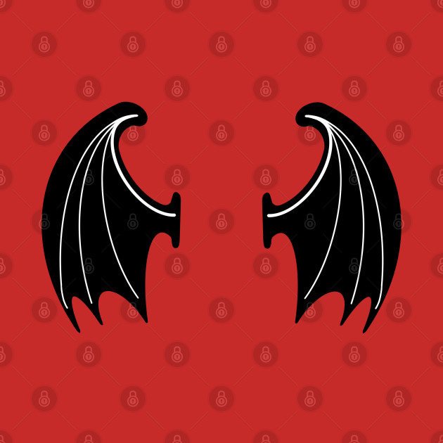 Dragon/Bat/Cthulhu Wings (back print only) by Munda Lyn