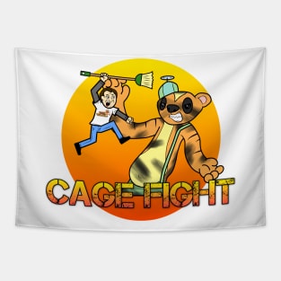 Cage Fight - No Logo Tapestry