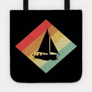 Retro Vintage 80s Sailing Gift For Sailors and Skippers Tote