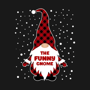 The Funny Gnome Matching Family Christmas Pajama T-Shirt