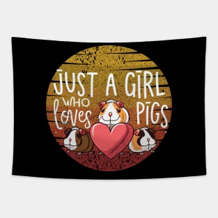 Just a Girl Who Loves Guinea Pigs Lovers Tapestry