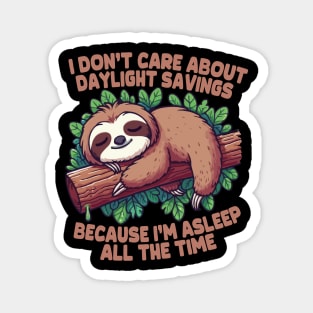 Daylight Savings Sloth Magnet