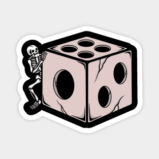 Dice and skull Magnet