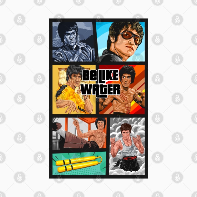 Bruce Lee Be Like Water 2 by Millionaire Merch