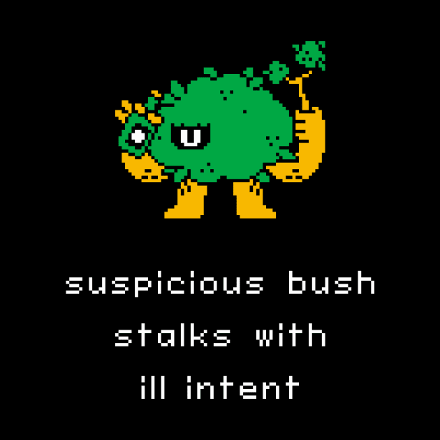 Unlikely Monsters - Suspicious Bush by knitetgantt