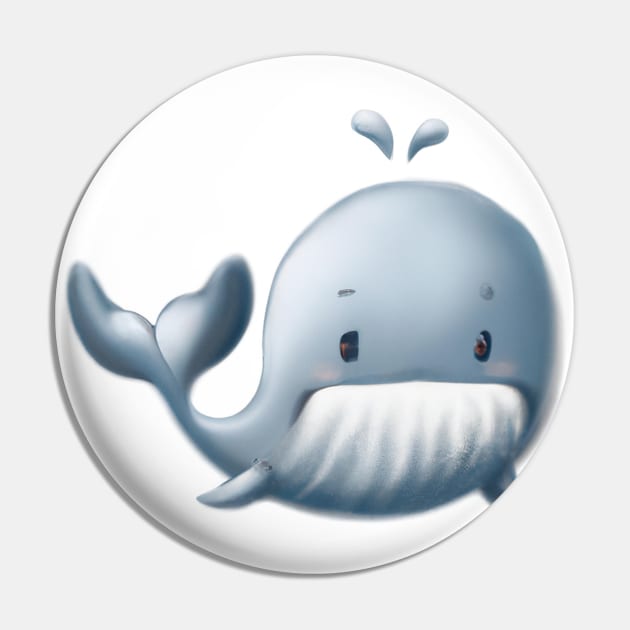 Cute Whale Drawing Pin by Play Zoo