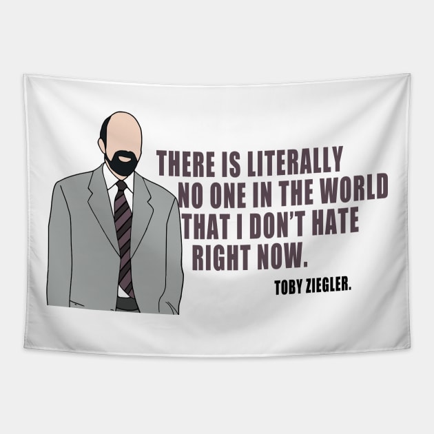 toby ziegler Tapestry by aluap1006