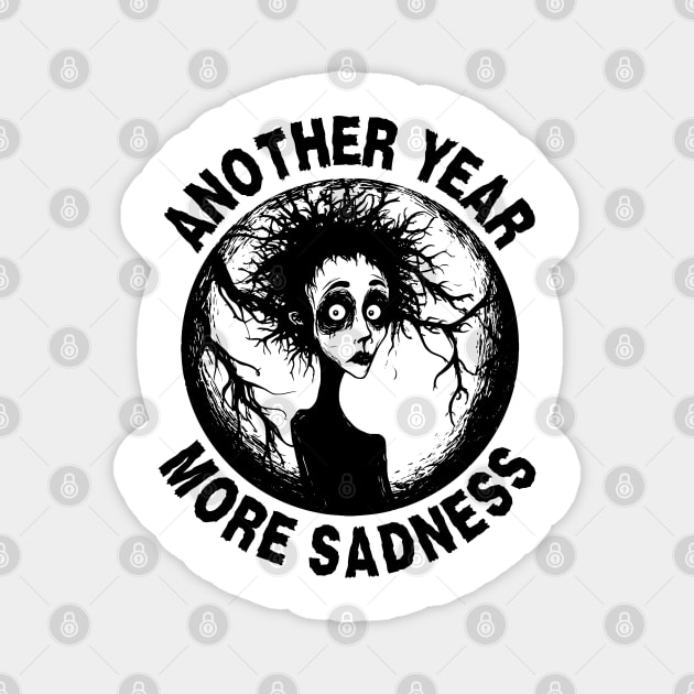 Depression - Halloween - Lonely & Sad Magnet by TuncGK