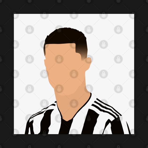 Cristiano Ronaldo Minimalistic Face Art by GotchaFace