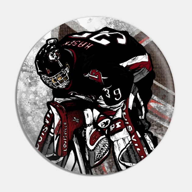 Hasek Focus Art Pin by Nate Gandt