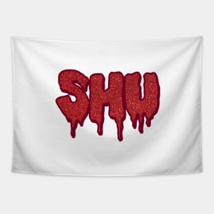 sheart glitter drip Tapestry