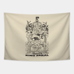 King Pakal 3 Tapestry