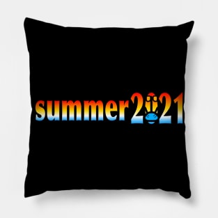 A masked summer 2021 Pillow