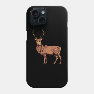 Drawing of a deer Phone Case