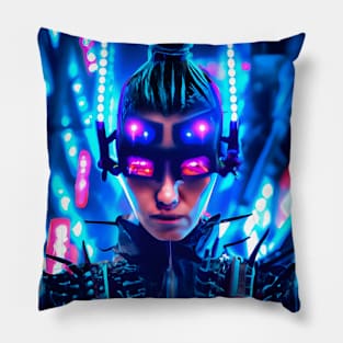 Cyberpunk Hotties (32) - Beautiful Sci fi Women Pillow