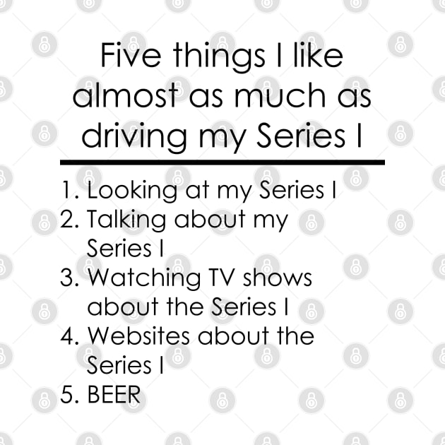 Five Things - Series I - BEER by FourByFourForLife