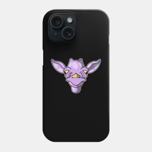 cute purple baby giraffe face Phone Case