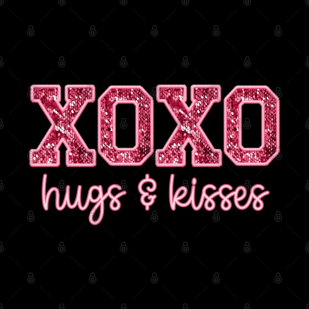 XOXO Hugs and Kisses Valentines Love by Mind Your Tee