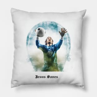 Jesus Saves (Goalkeeper) Pillow