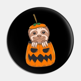 Sloth Pumpkin Pin
