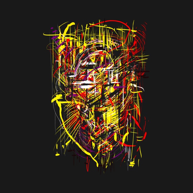 Maya King - abstract face by Nikokosmos