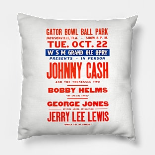 Johnny Cash and Friends Pillow